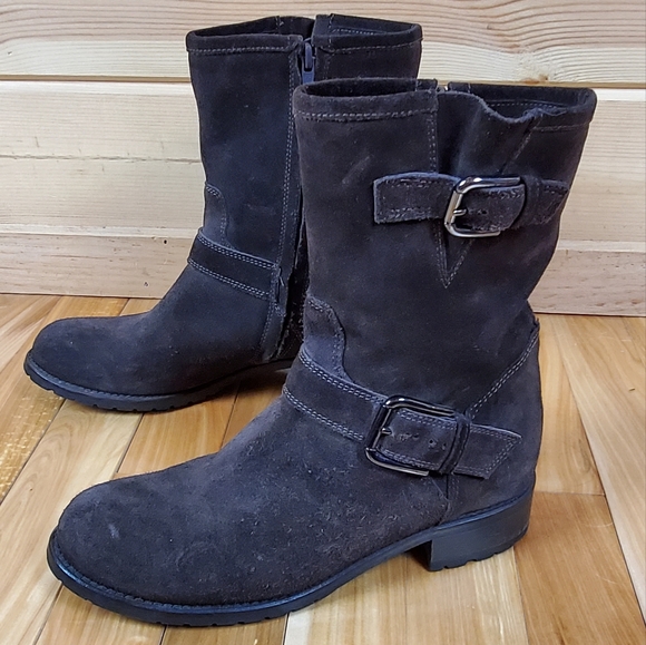 Davos Gomma Brown Suede Boots Women's‎ Size 7 - Picture 1 of 11